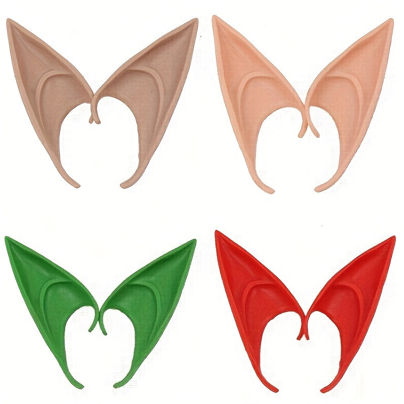 Pair of Long Short Fairy Ears Latex Cosplay Props Costume