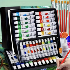 Acrylic Paint Set 31pcs with Brushes & Palette