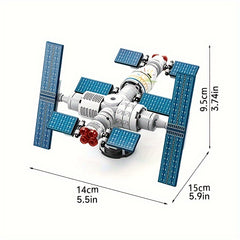 Space Station Assembly Toys Aviation Model Building Blocks