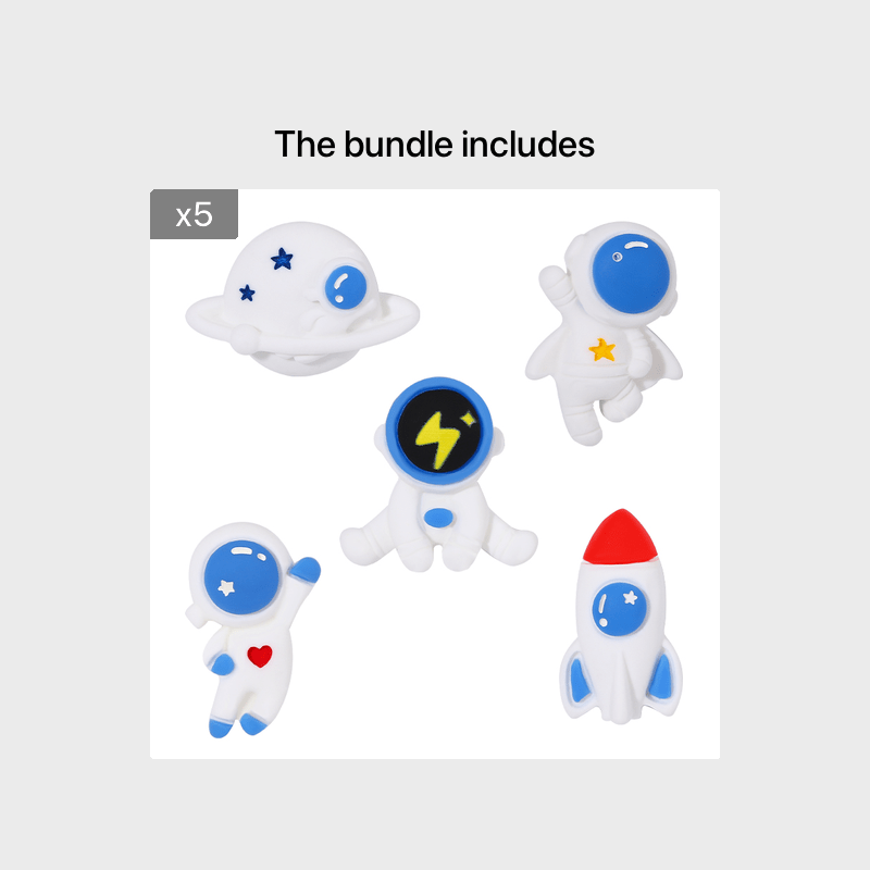 Cartoon Astronaut Resin Spaceman Pin Brooches for Kids