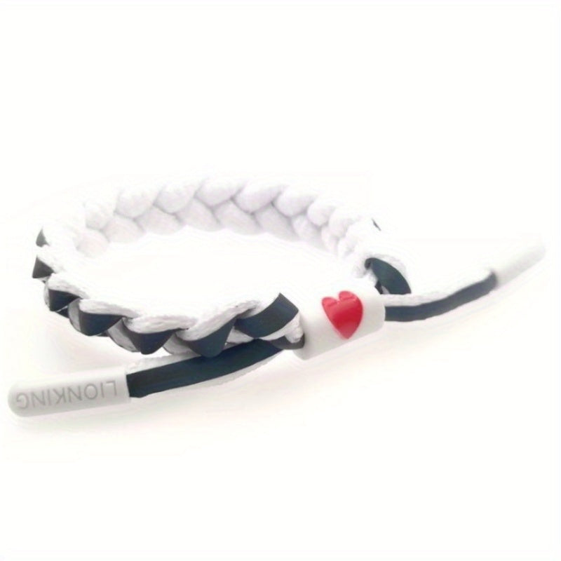Braided Heart Couple Bracelet Halloween Christmas Gift