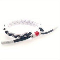Braided Heart Couple Bracelet Halloween Christmas Gift