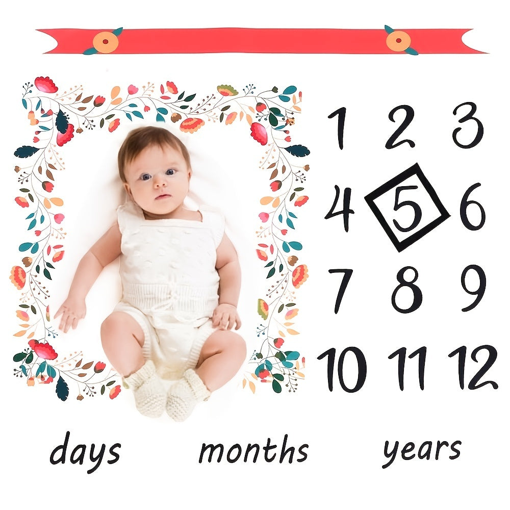 Newborn Baby Flower Print Photo Props