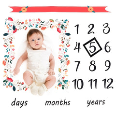 Newborn Baby Flower Print Photo Props