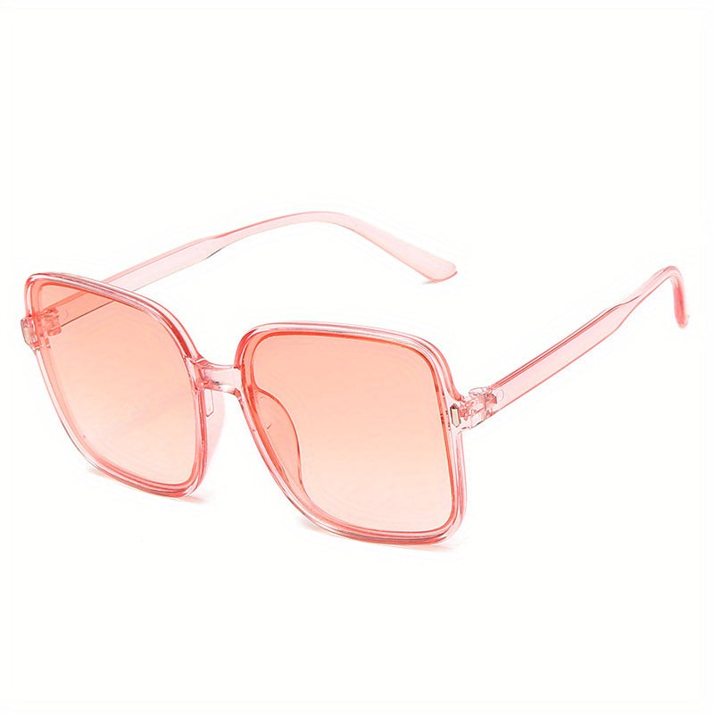 Oversized Square Sunglasses Jelly Gradient Glasses UV400