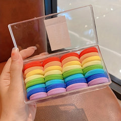 32pcs Colorful Girl's Hair Ring for Ponytail Hair Accessories