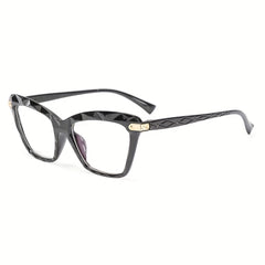 Clear Lens Eyeglasses Vintage Cat Eye Glasses Metal Hinge Eyewear
