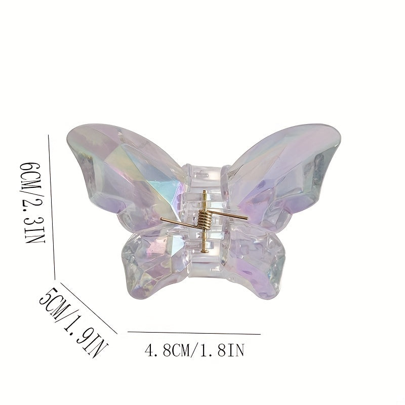 Y2K Butterfly Hair Claw Clips Resin Hairpin All match Hair Accessories For Women