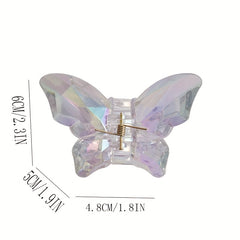 Y2K Butterfly Hair Claw Clips Resin Hairpin All match Hair Accessories For Women
