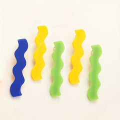 4pcs Long Wavy Hair Clip Duck Billed Style Hair Clip For Side Hair Bang