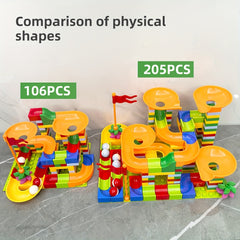 Colorful Sliding Track Building Blocks Set for Early Learning