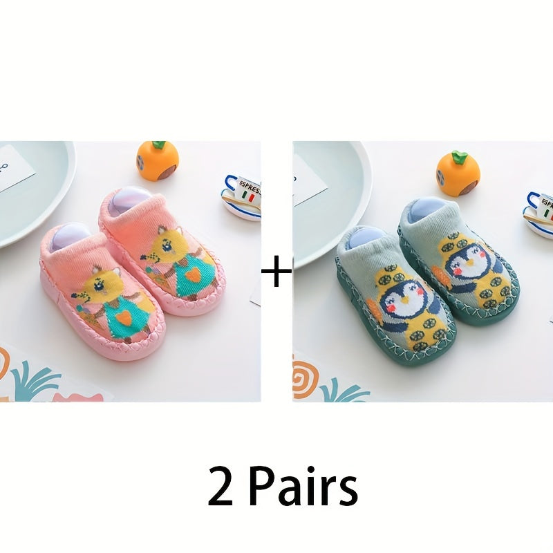 Baby Cartoon Pattern Non-slip Floor Socks Soft Bottom Toddlers Walking Socks