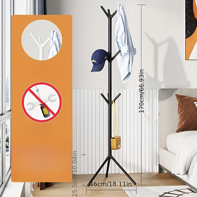 Tree Branch Coat Rack Vertical Storage Bedroom Decor