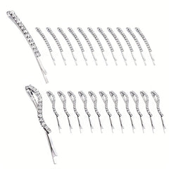 24pcs Rhinestone Alloy Bobby Pin Non-slip Hair Clip Women's Hair Accessories