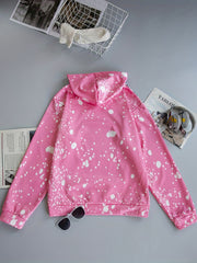 Leopard Dot Pattern Hoodie Girls Sweatshirt for Autumn Winter