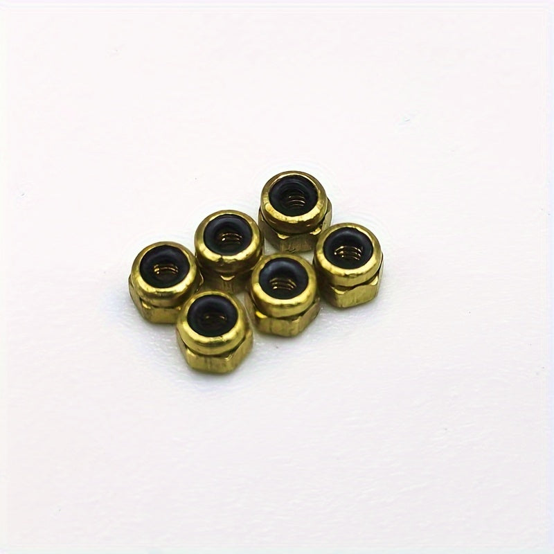 6PCS Finger Plate Locking Nut Self-locking Nut For Skateboard