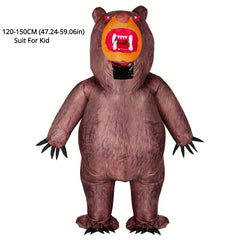 Funny Bear Inflatable Costume Blow Up Animal Halloween Costume
