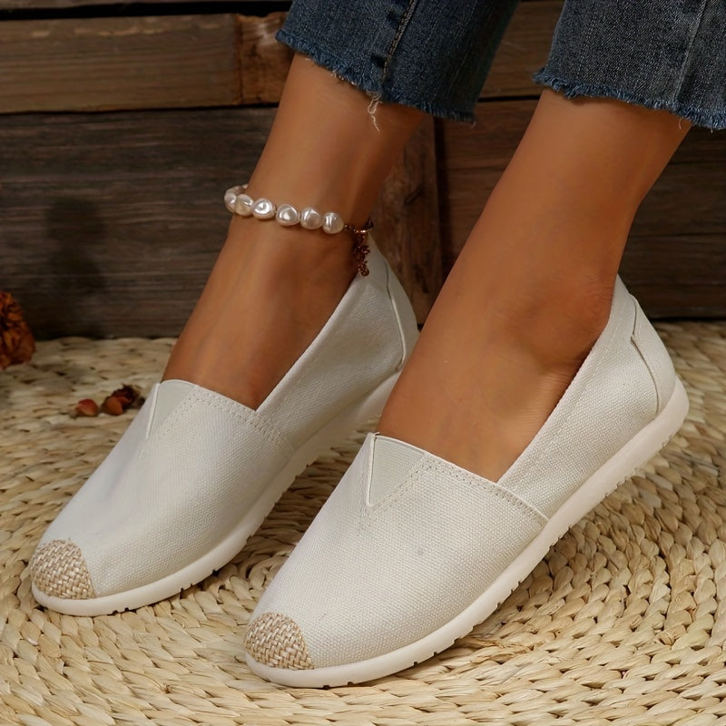 Ethnic Lightweight Slip On Canvas Sneakers