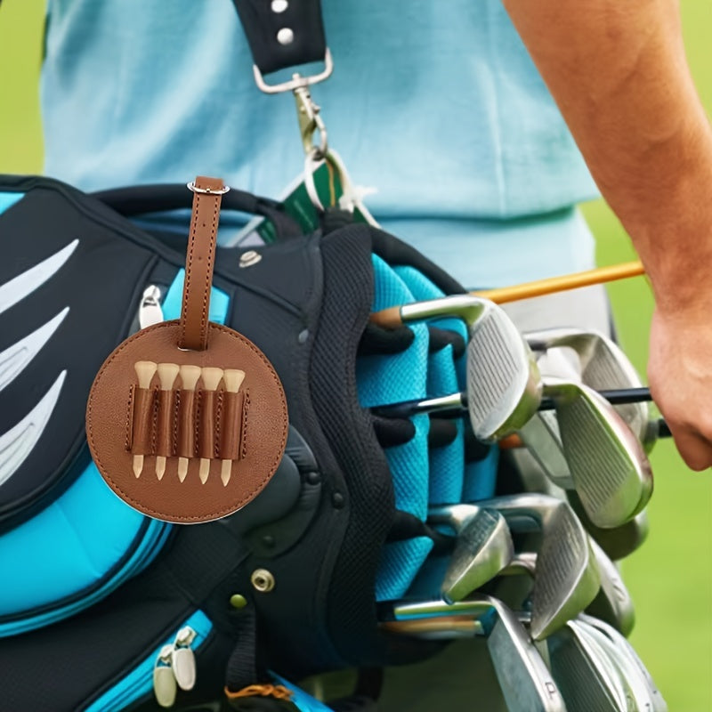 Golf Tees Storage Bag with Engraving - Holds 5 Tees