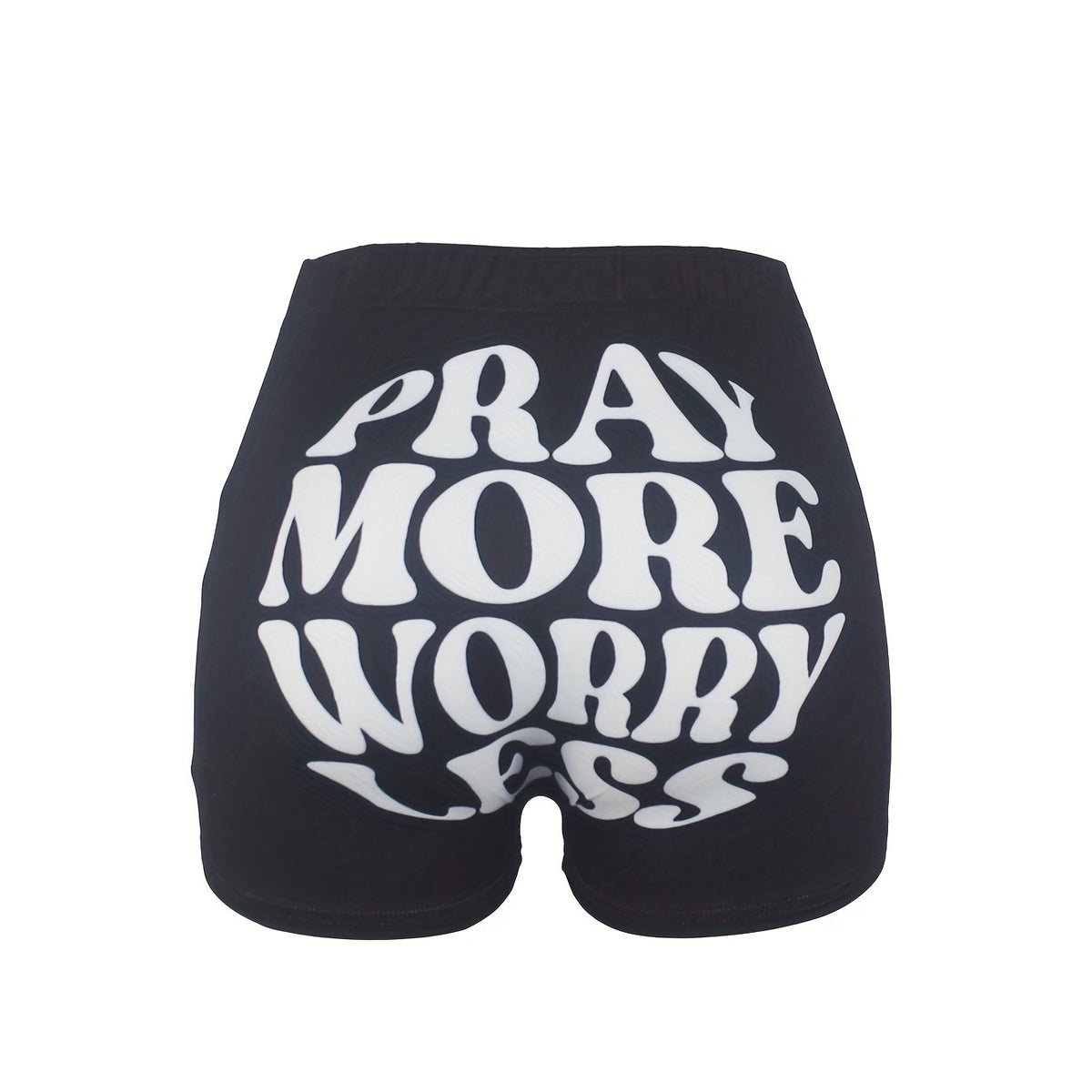 Casual Elastic Waist Skinny Shorts Women's Clothing