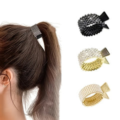 Alloy Rhinestone Crown Hair Claw Clip Vintage Hair Accessories