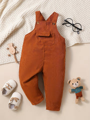 Baby Casual Brown Overalls for Autumn and Winter