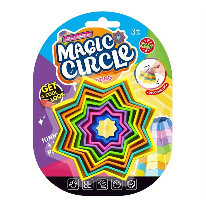 Star Circle Stacking Fidget Toy Relieve Stress & Improve Focus