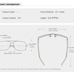 Men's Polarized Square Sunglasses UV400