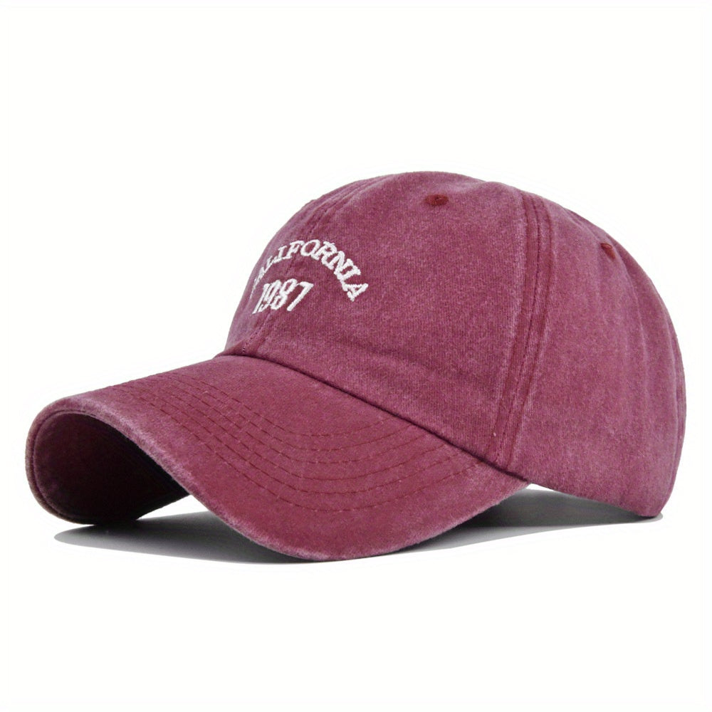 Casual Sunscreen Embroidered Baseball Cap Retro Sun Visor Hat