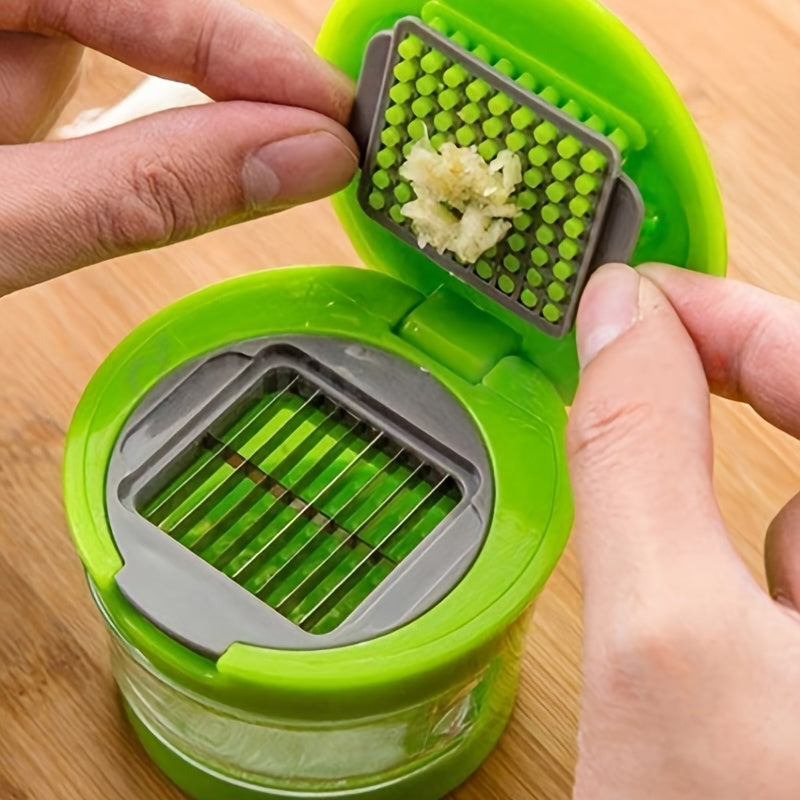 Garlic Press Kitchen Gadget - Multifunctional Garlic Peeler