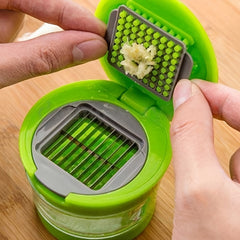 Garlic Press Kitchen Gadget - Multifunctional Garlic Peeler