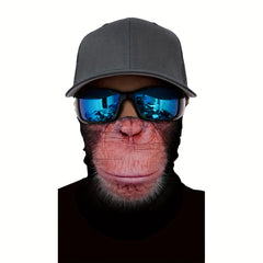 Monkey Mask Seamless Polyester Bandana UV Protection Cycling Scarf
