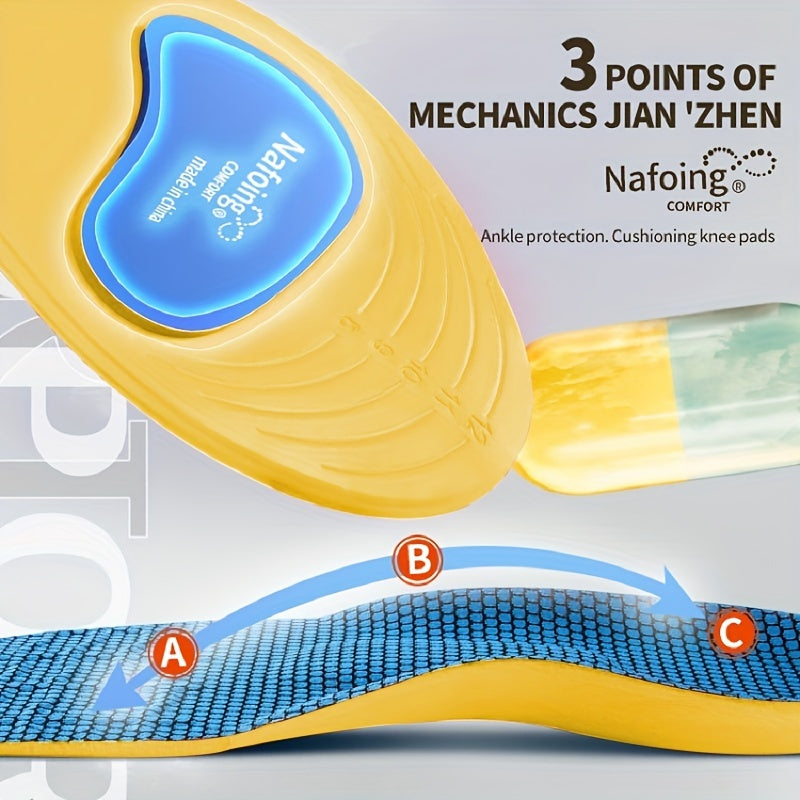 Sports Shock Absorption Insoles High Elastic Deodorant Comfortable Running