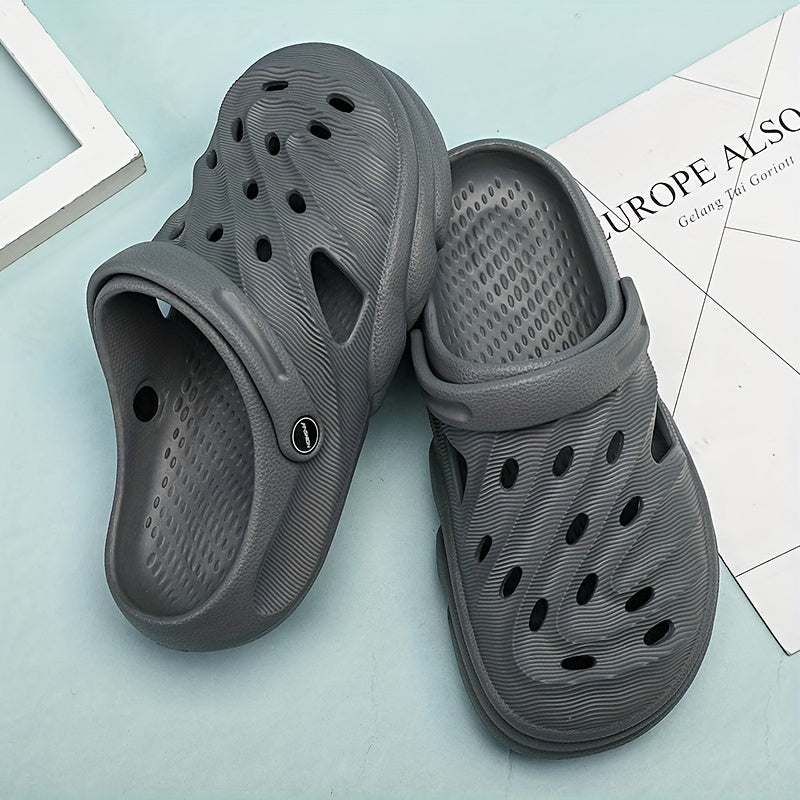 Men's Lightweight Comfy Clogs Hollow Out Non Slip Garden Shoes