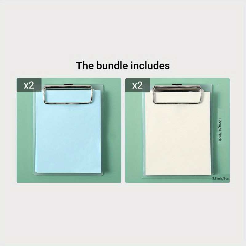 Mini Clipboard Notepad - Great for Small Pockets, Nurses, Students, Office
