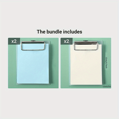Mini Clipboard Notepad - Great for Small Pockets, Nurses, Students, Office