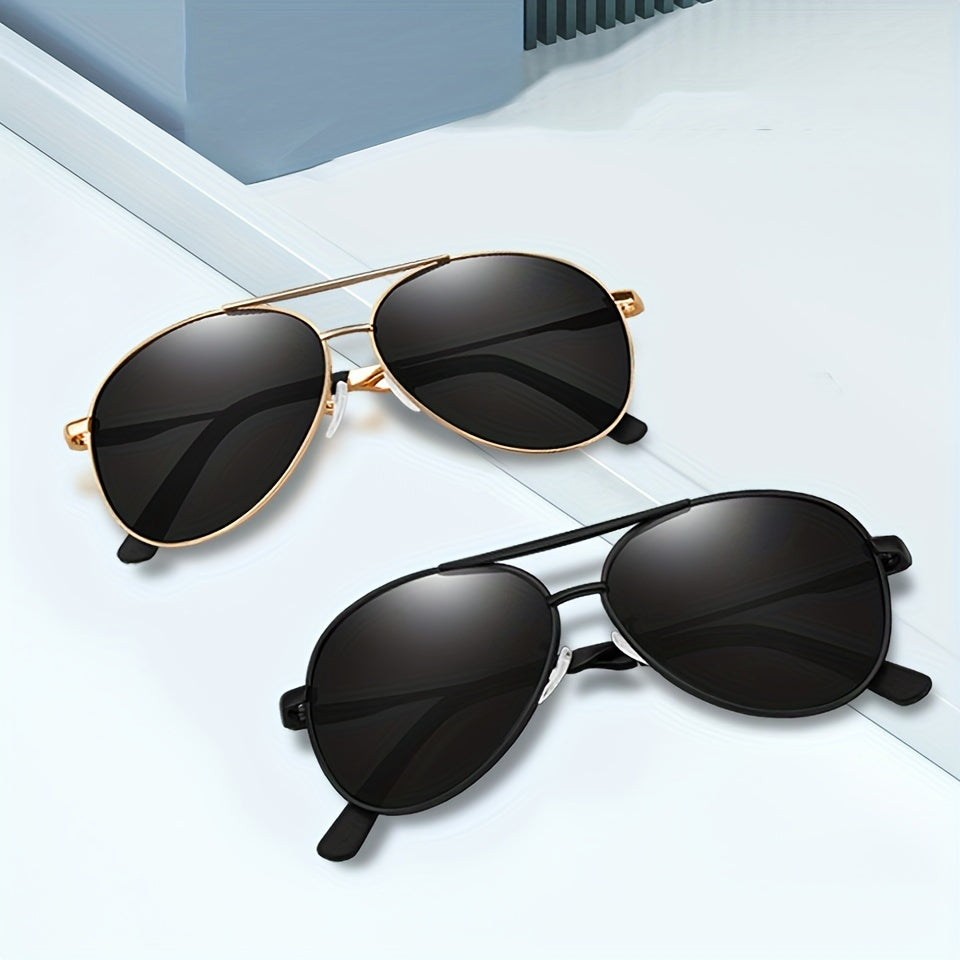 Men's Polarized Aviator Sunglasses Metal Frame