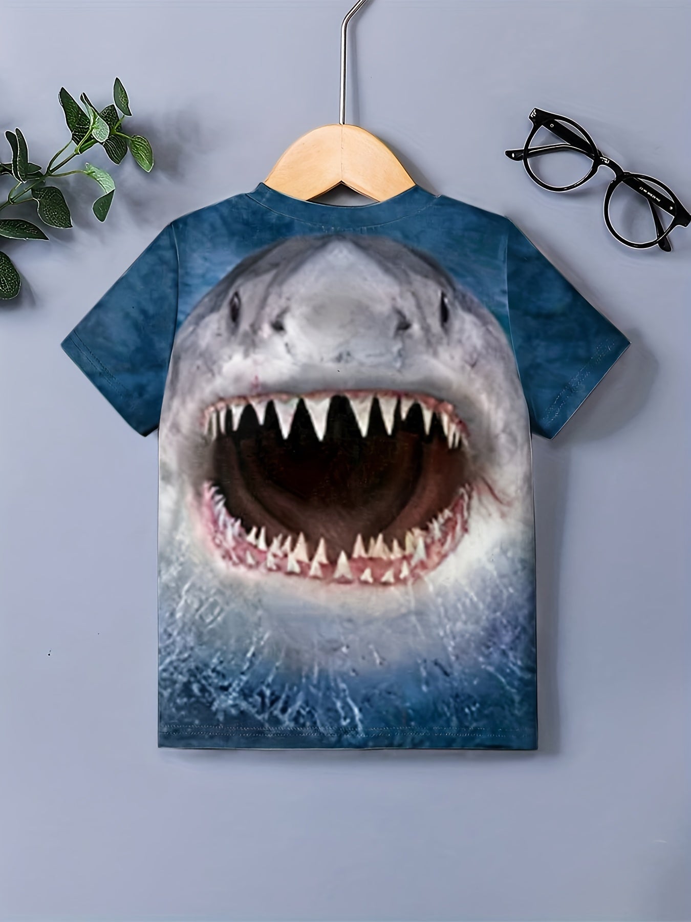 Shark 3D Print Boys T shirt Kids Casual Summer Clothes