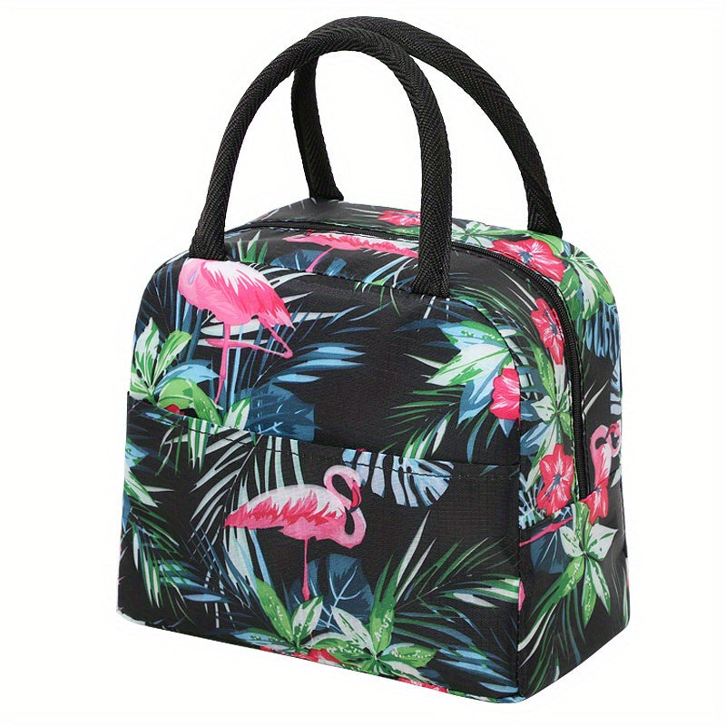 Cartoon Pattern Lunch Storage Bag Zipper Portable Insulation Satchel