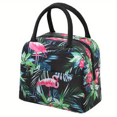 Cartoon Pattern Lunch Storage Bag Zipper Portable Insulation Satchel