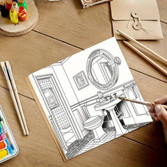 Fantasy Space Coloring Book for Adults - 22 Pages