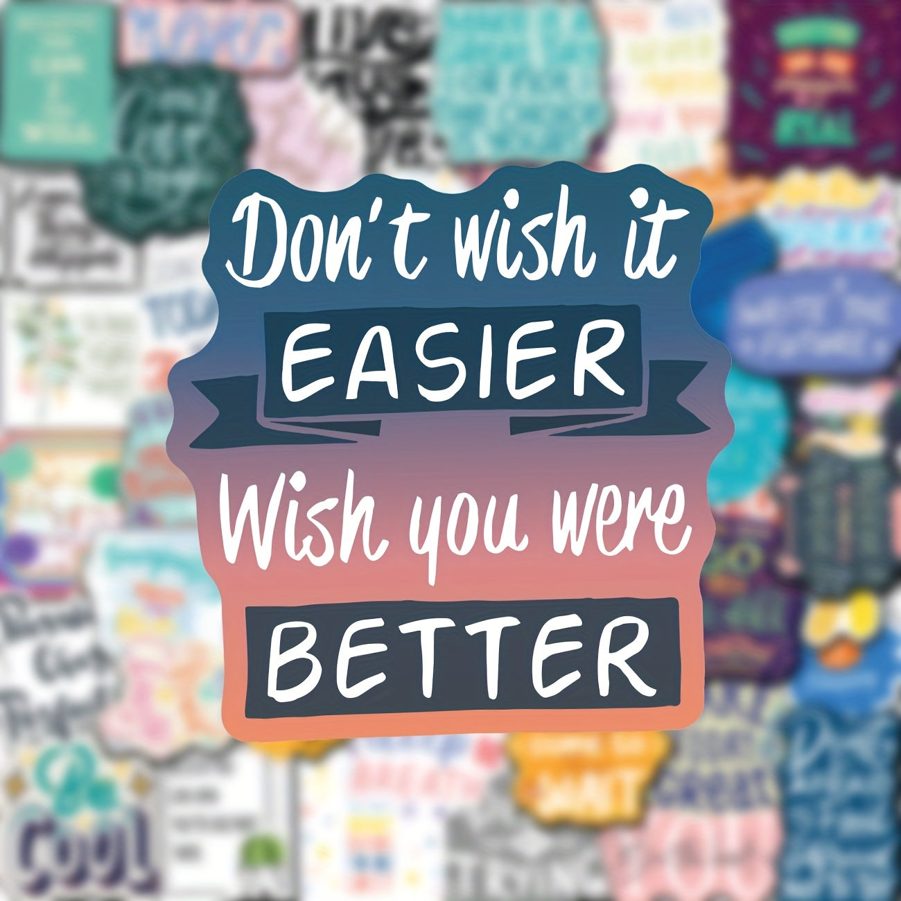 50pcs Motivational Stickers For Adults Inspirational Water Bottle Stickers