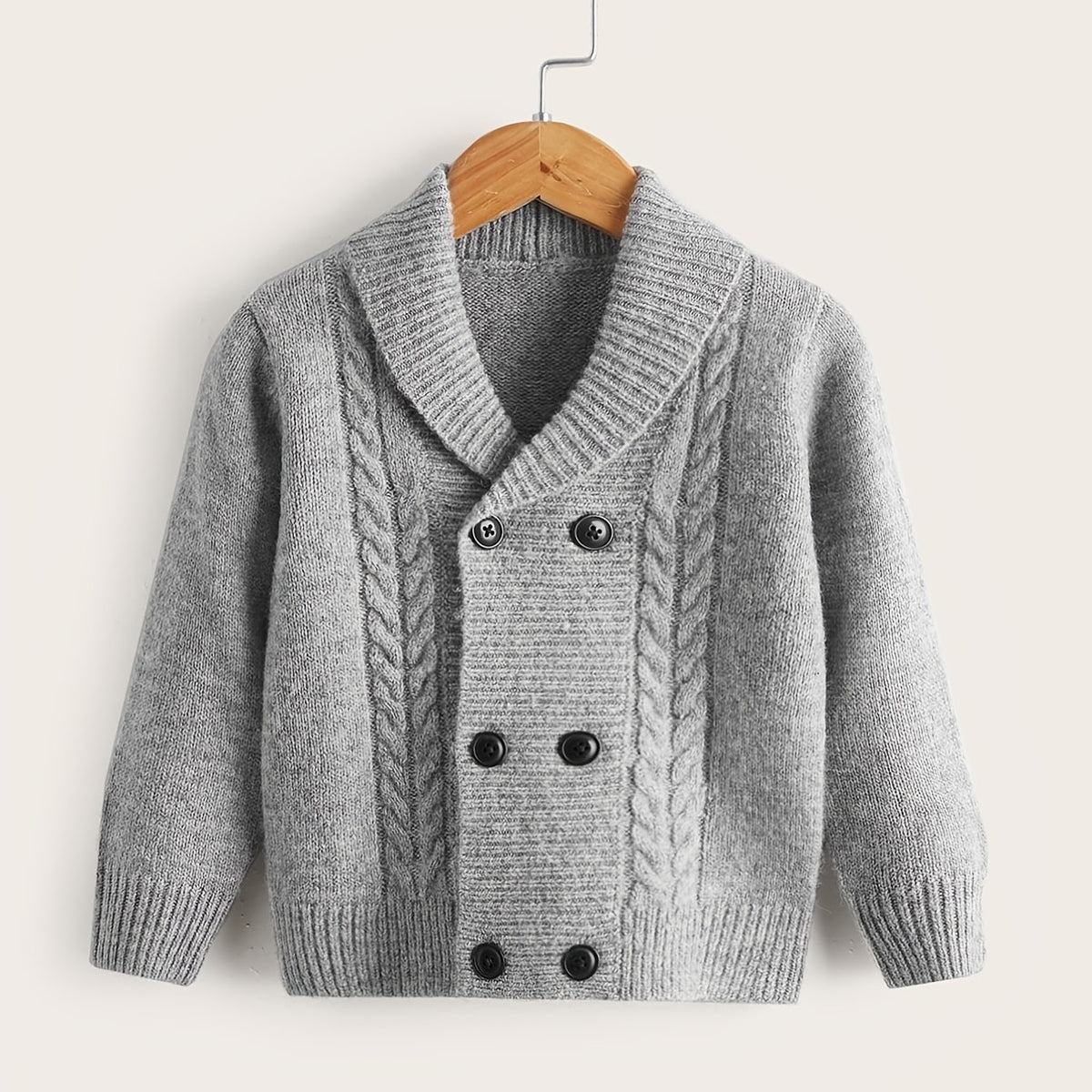 Boys Casual Knitted Sweater Cardigan Jacket for Winter