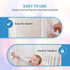 30pcs Power Gear Outlet Covers Child Proof Plug Covers