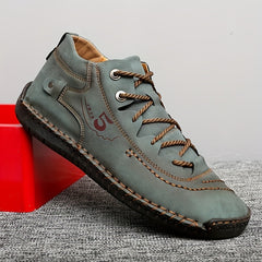 Men's Vintage Lace Up Outdoor Shoes Casual Walking Hiking Trekking
