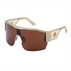 Y2K Wrap Around Mirrored Sunglasses UV400 Sports Beach Party Club