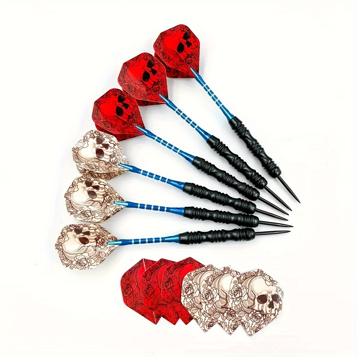 12pcs Professional Metal Darts Steel Tip Set with Non-slip Aluminum Rod