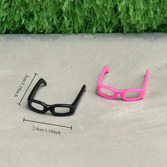 Colorful Dollhouse Glasses 12 Accessory Plastic Eyewear for Dolls