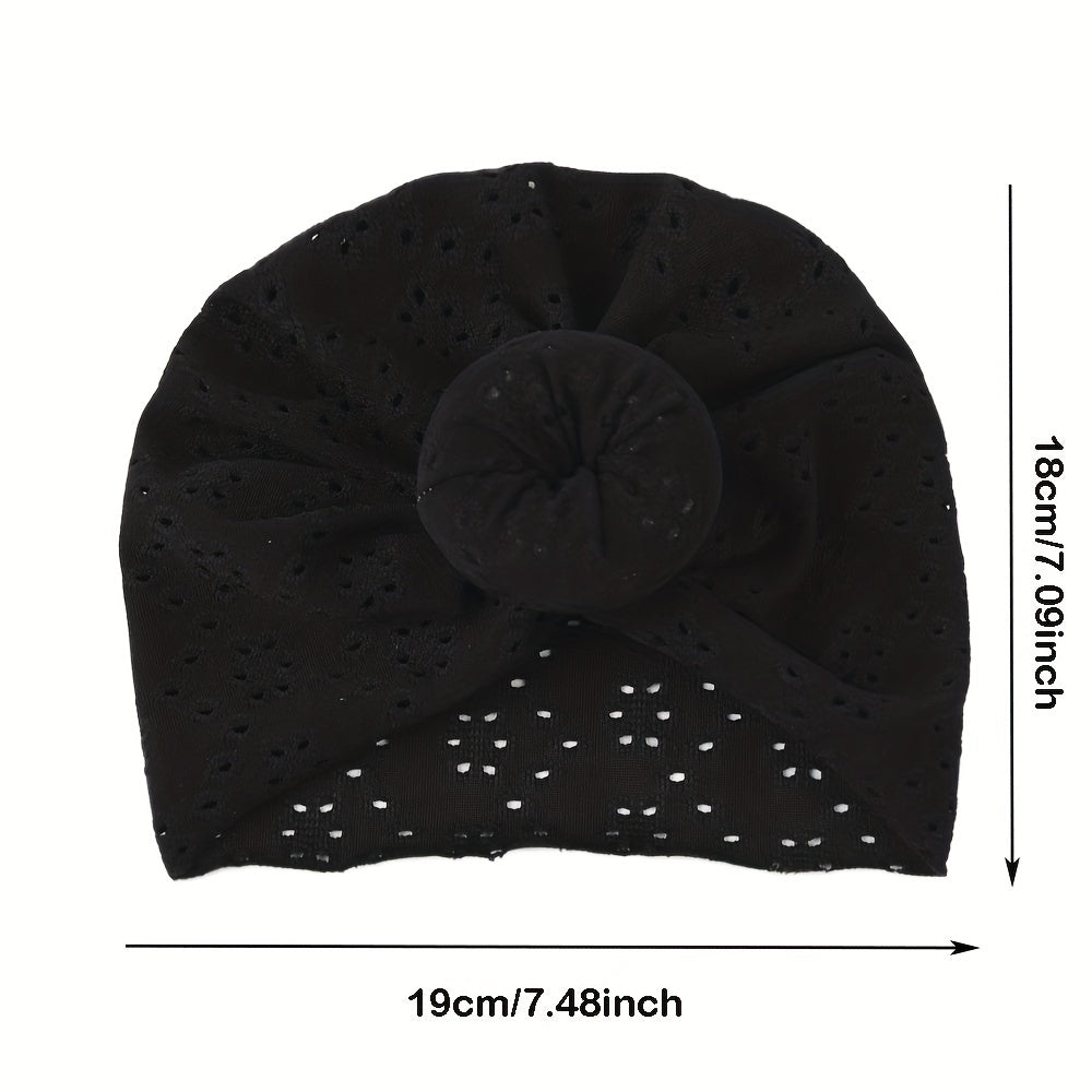 Baby Turban Hats Donut Knot Cozy Lovely Soft Head Wraps Caps For Newborn