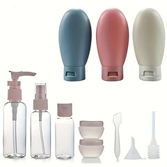 12pcs Travel Bottles Set - Toiletry Containers Leakproof Squeez